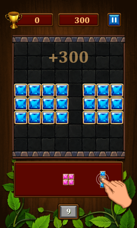 Jewel Blocks Game Instructions Screenshot.