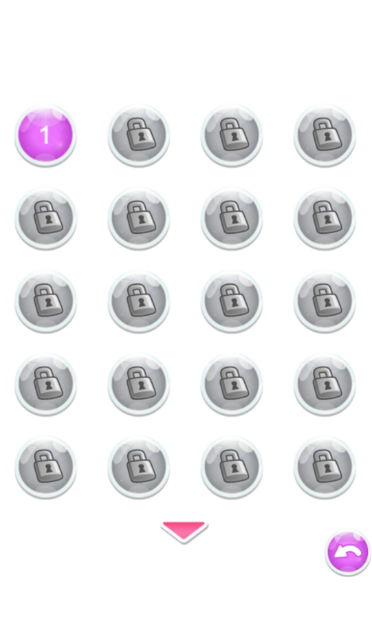 Jewel Bubbles 3 Game Level Select Screenshot.
