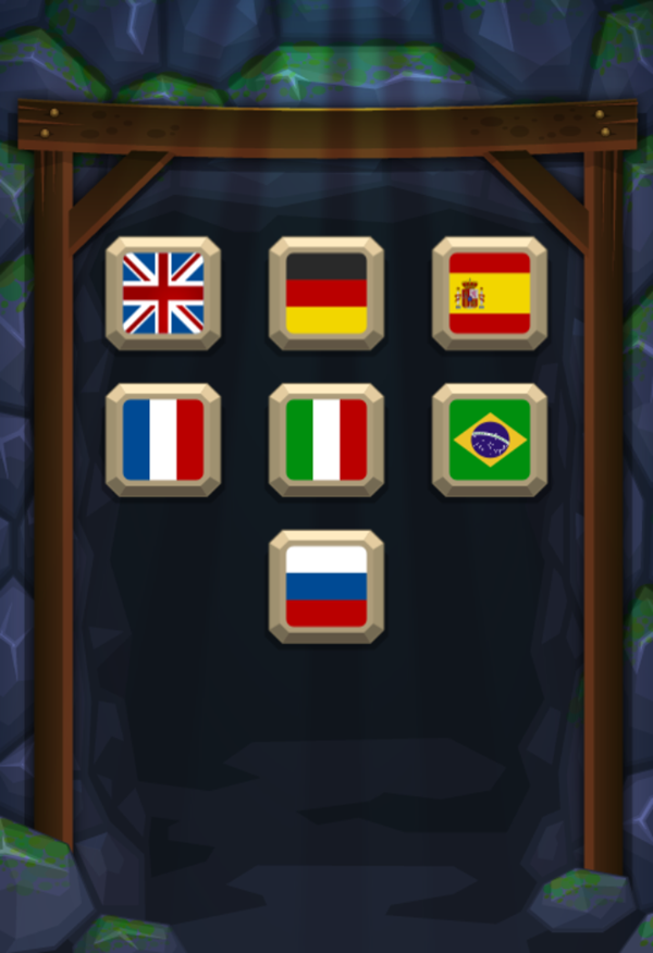 Jewel Dash Game Languages Screenshot.