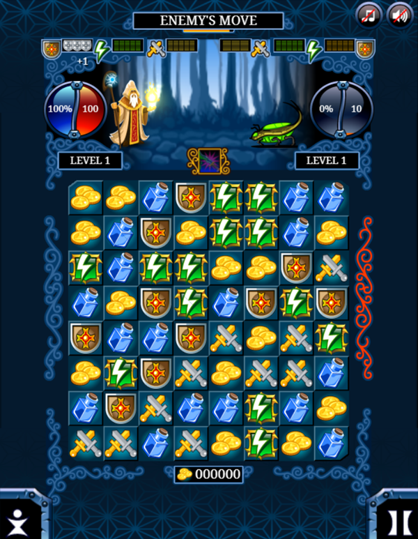 Jewel Duel Game Start Screenshot.