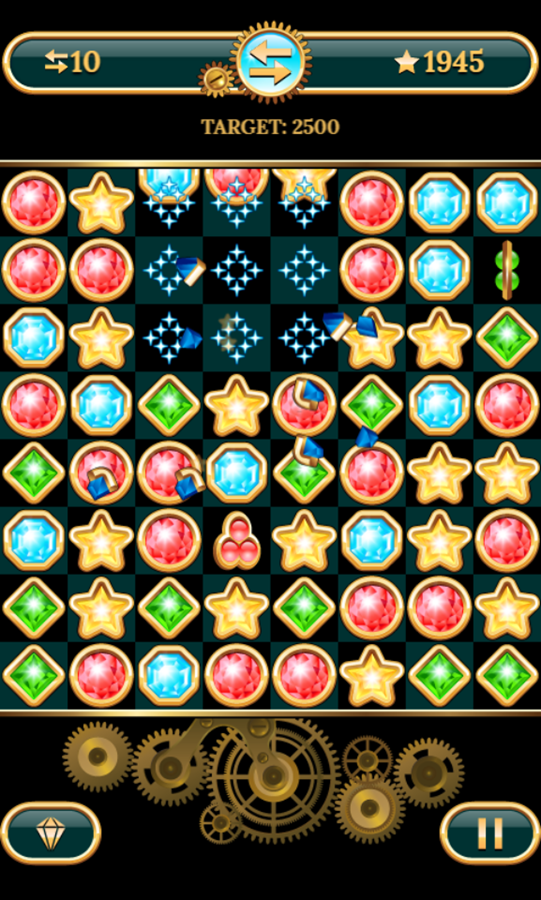 Jewel Explode Game Level Play Screenshot.