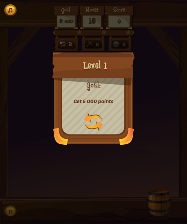 Jewel Legend Game Level Goal Screenshot.