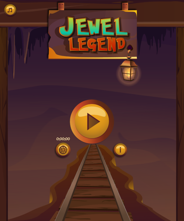 Jewel Legend Game Welcome Screen Screenshot.