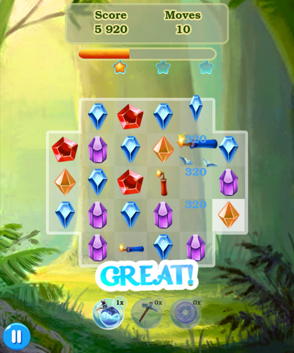 Jewel Magic Game Play Screenshot.