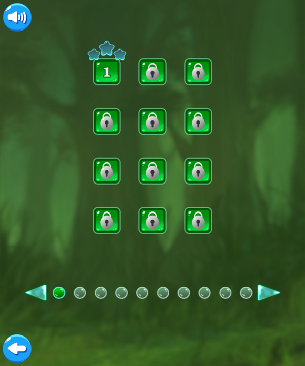 Jewel Magic Game Level Select Screenshot.