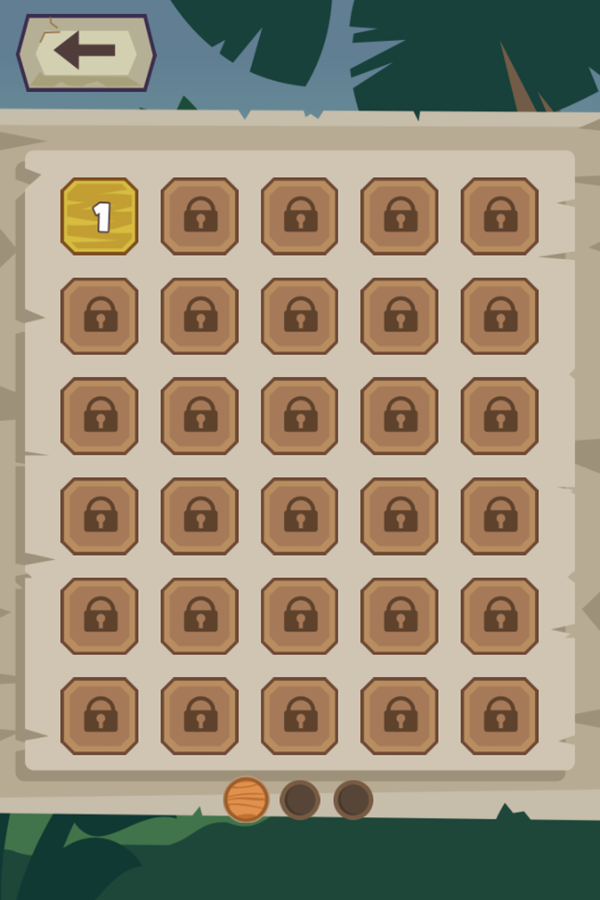 Jewel Match Game Level Select Screenshot.