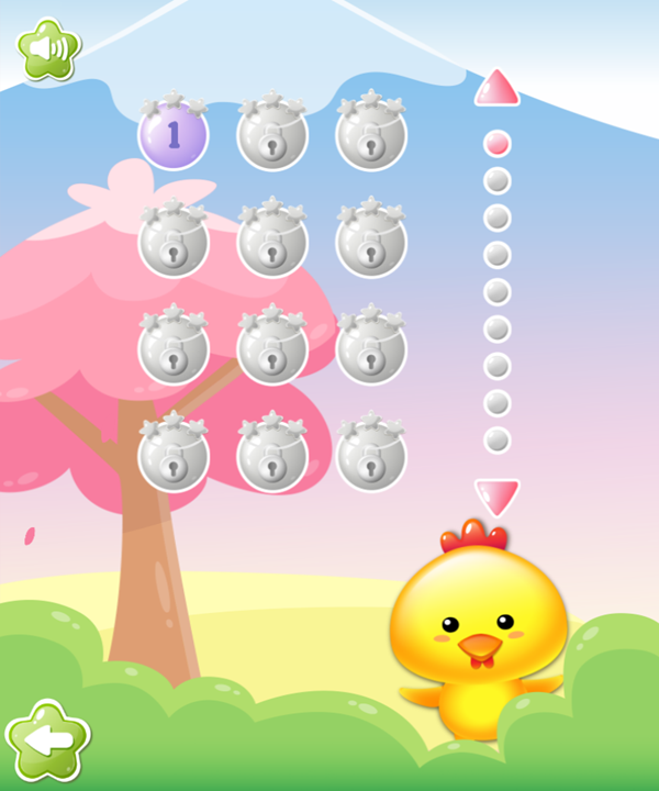 Jewel Pets Match Game Level Select Screenshot.