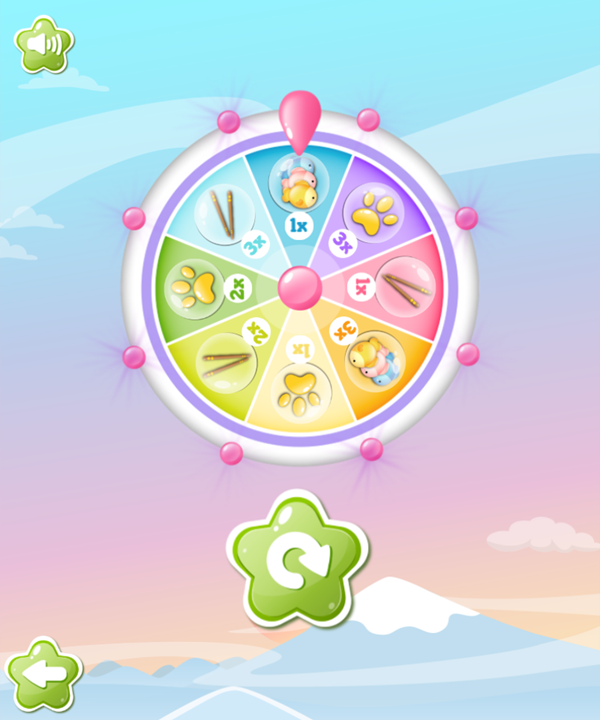 Jewel Pets Match Game Wheel Screenshot.