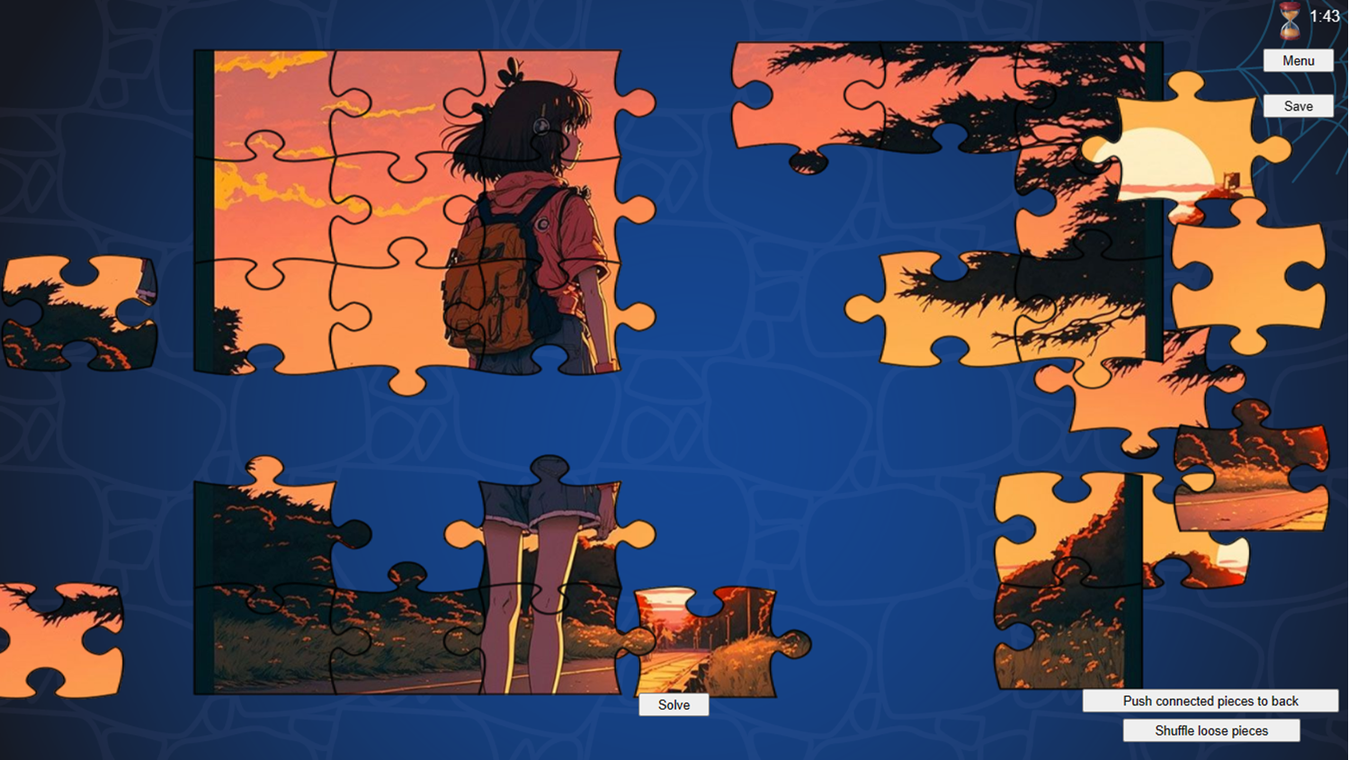 Jigsaw Cartoon Game Puzzle Play Screenshot.