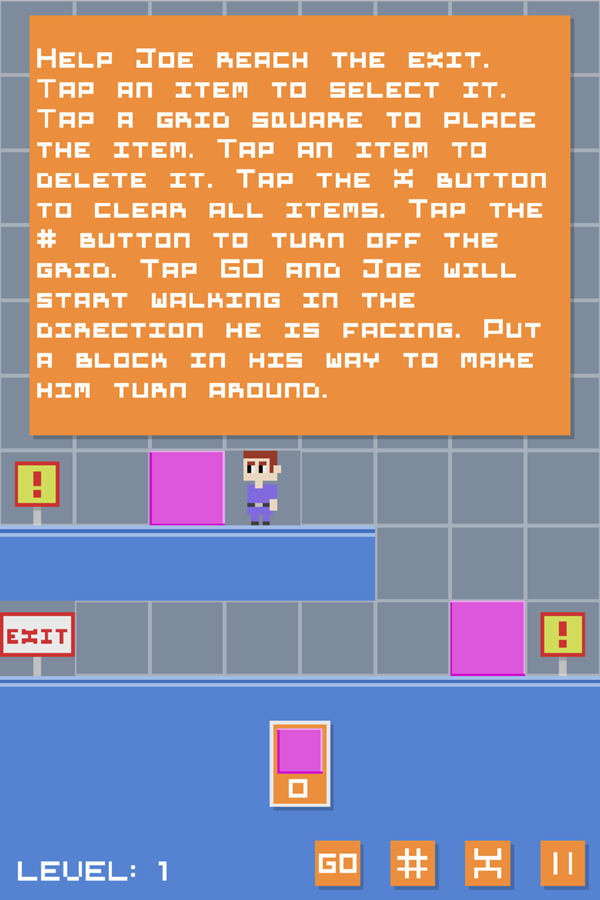 Joe Lost 2 Game Level 1 Walkthrough Screenshot.