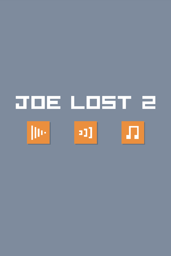 Joe Lost 2 Game Welcome Screen Screenshot.