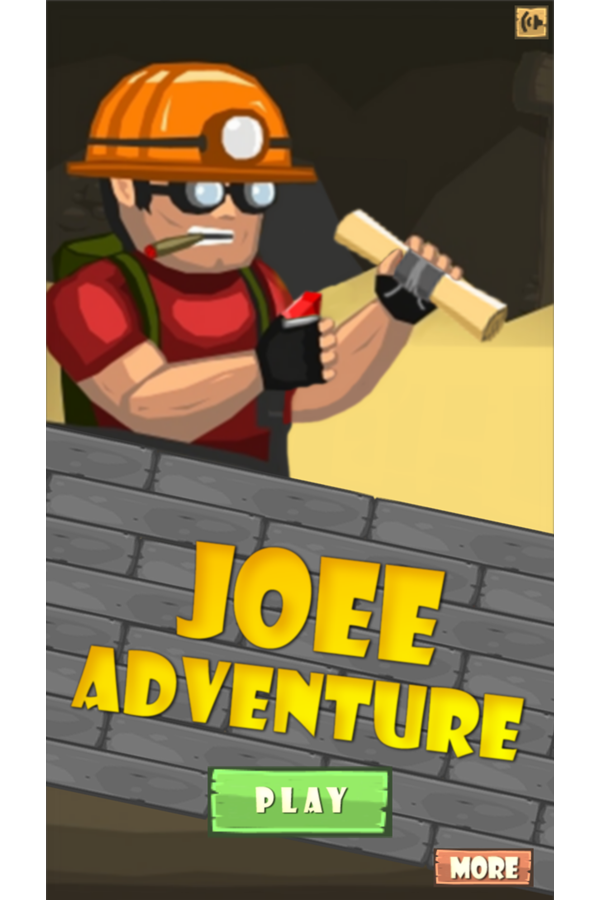 Joee Adventure Welcome Screen Screenshot.