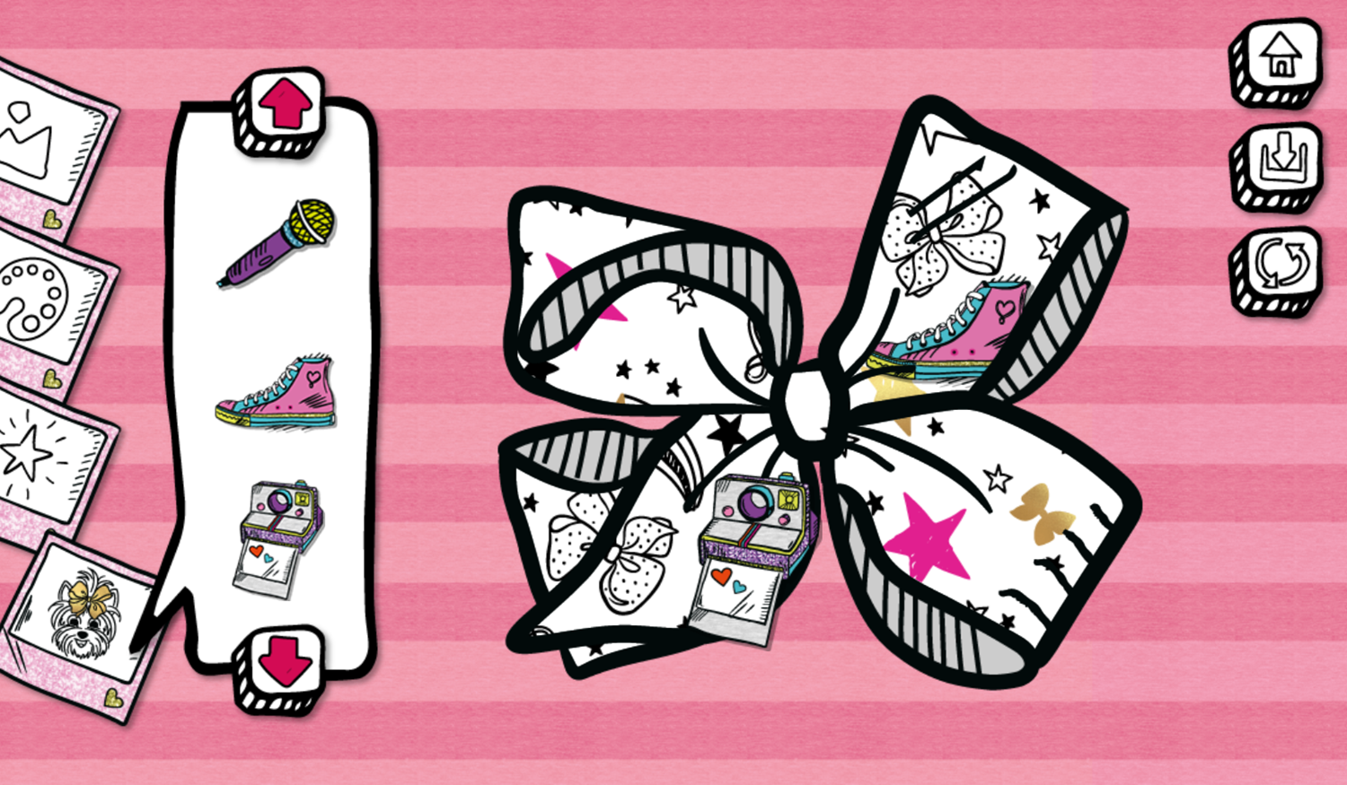 Jojo Siwa Bow Creator Game Play Screenshot.