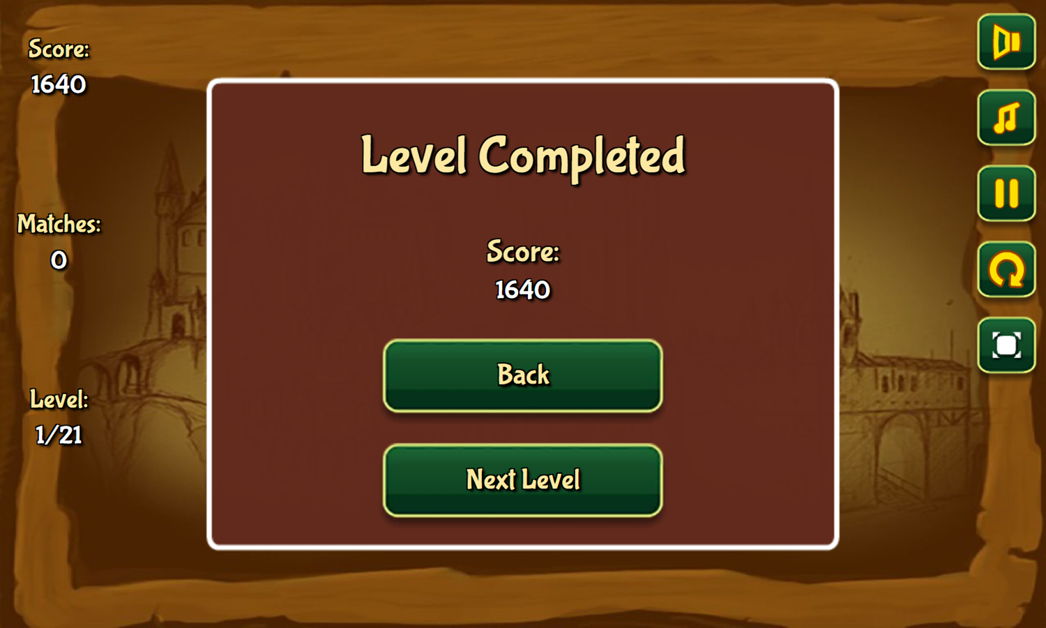 Jolly Jong 2.5 Game Level Completed Screenshot.