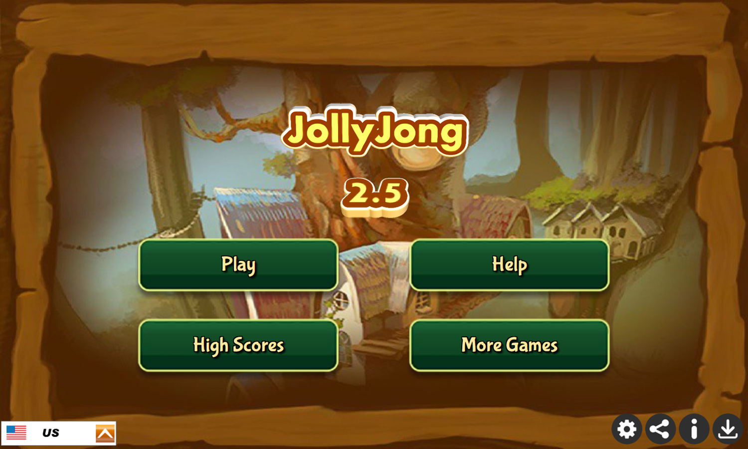 Jolly Jong 2.5 Game Welcome Screen Screenshot.