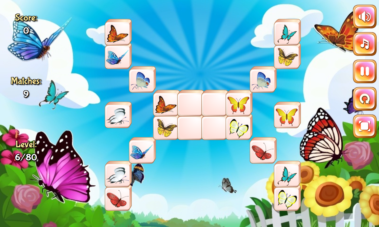 Jolly Jong Butterfly Game Next Level Screenshot.