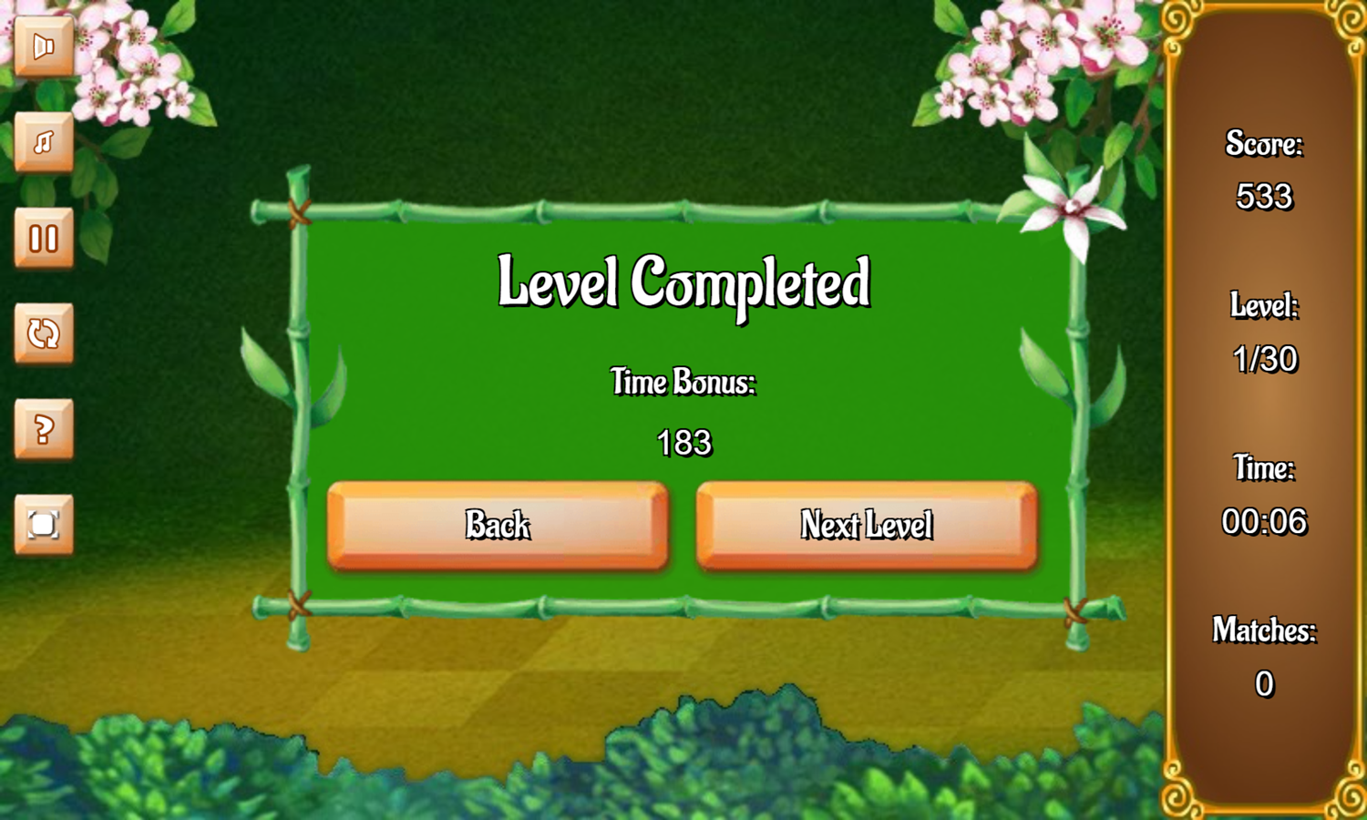 Jolly Jong Connect Game Level Completed Screenshot.