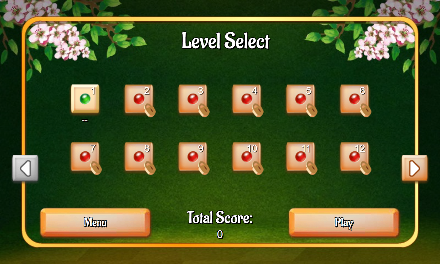 Jolly Jong Connect Game Level Select Screenshot.