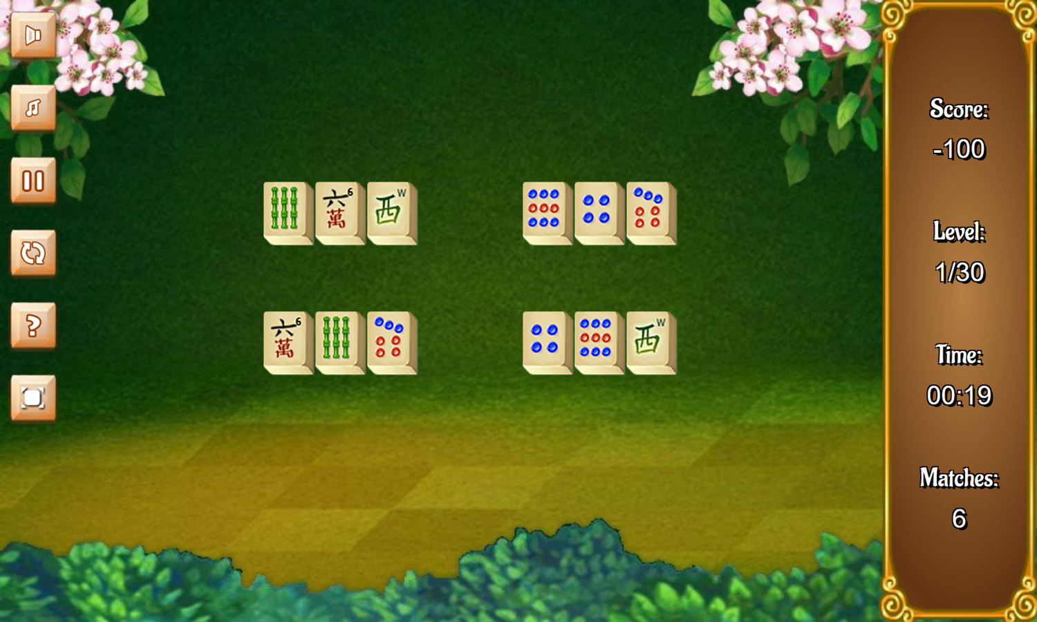 Jolly Jong Connect Game Level Start Screenshot.