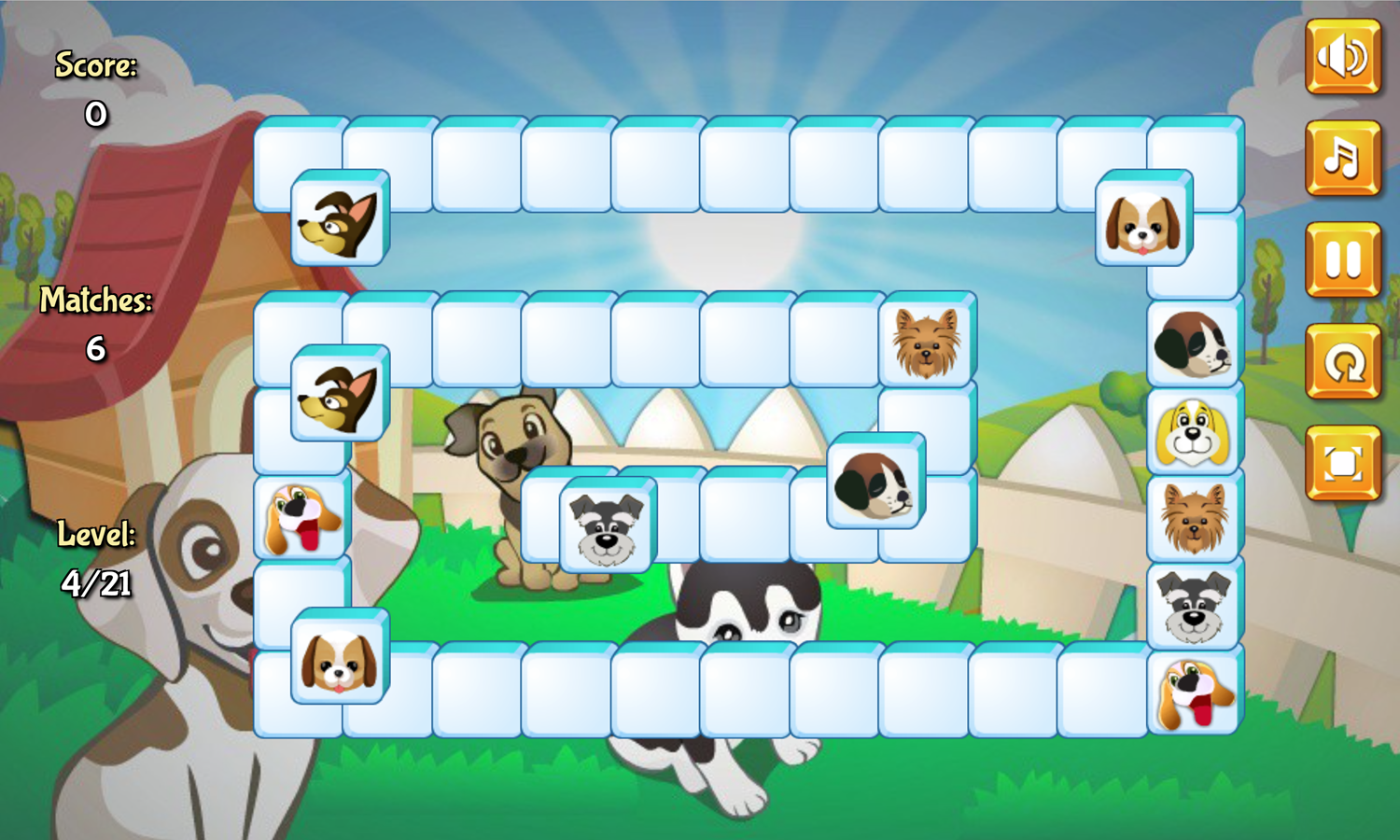 Jolly Jong Dogs Game Screenshot.