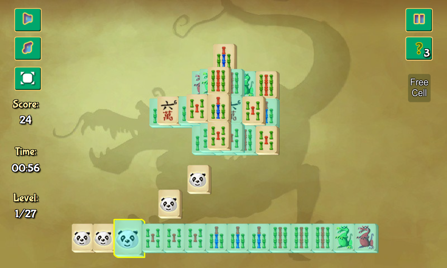 Jolly Jong Journey Game Level Play Screenshot.