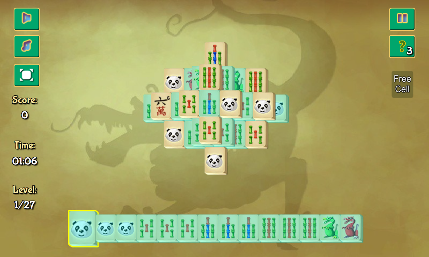 Jolly Jong Journey Game Level Start Screenshot.