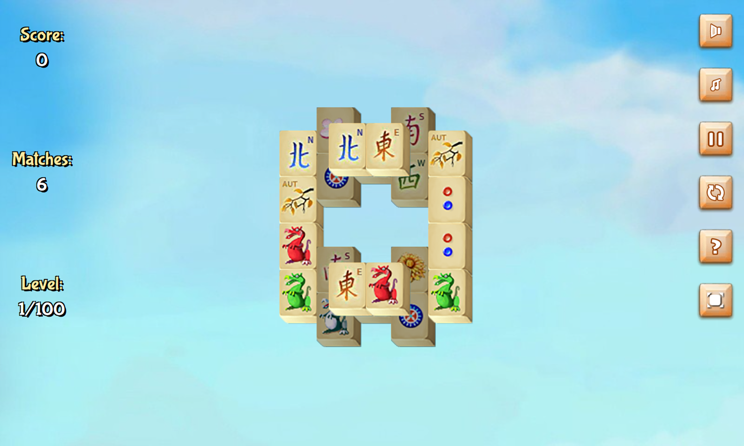 Jolly Jong One Game Level Start Screenshot.