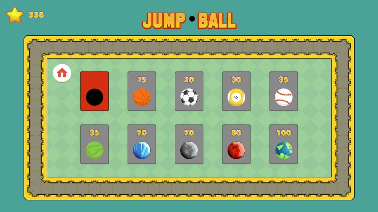 Jump Ball Adventure Game Store Screenshot.