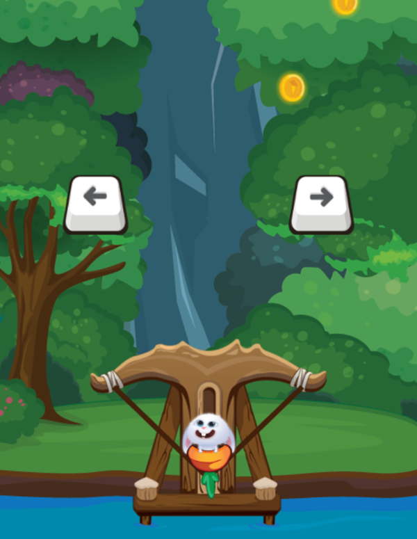 Jump Bunny Jump Game Controls Screenshot.