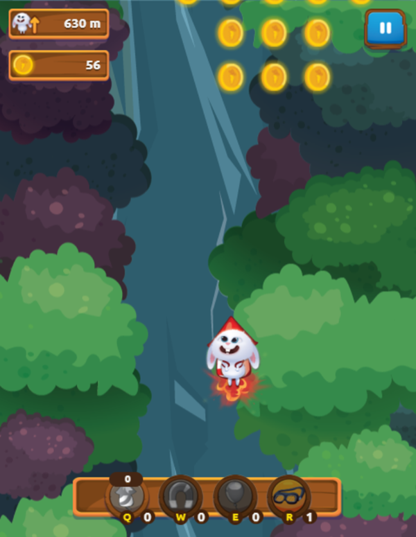 Jump Bunny Jump Game Start Screenshot.
