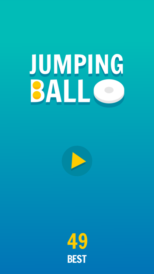 Jumping Ball Game Best Score Screenshot.