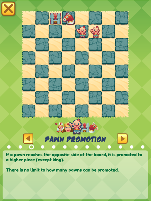 Junior Chess Pawn Promotion Screenshot.