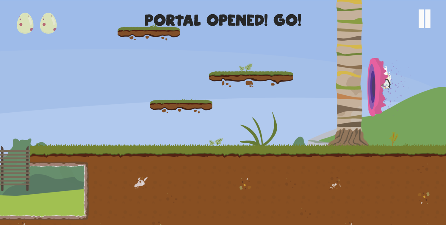 Jurassic Theft Game Portal Opened Screenshot.