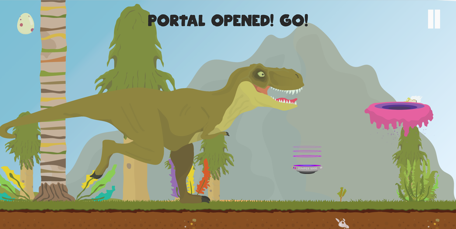 Jurassic Theft Game T-Rex Screenshot.