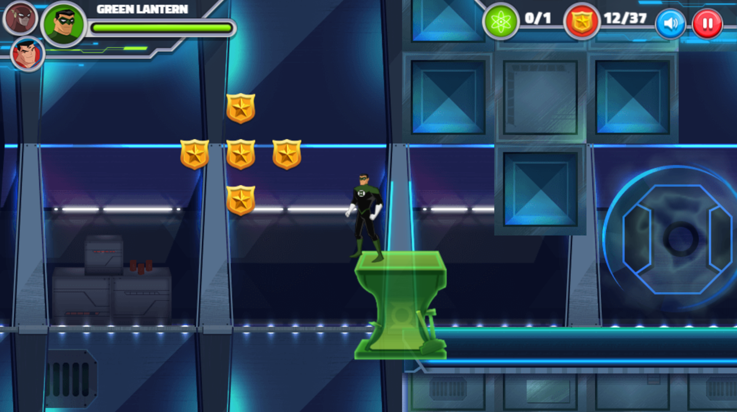 Justice League Action Nuclear Rescue Game Platforming Screenshot.