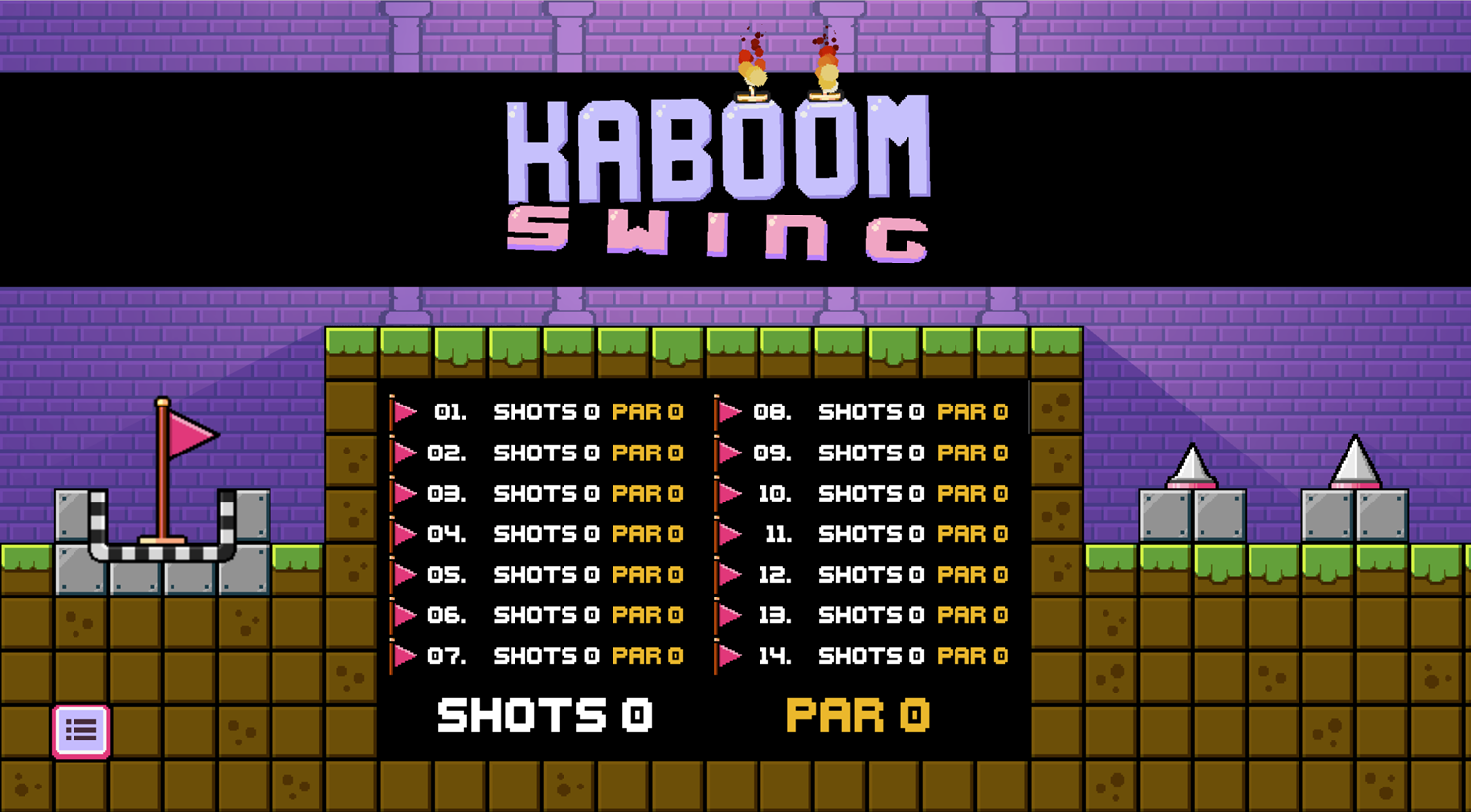 Kaboom Swing Game Beat Screen Screenshot.