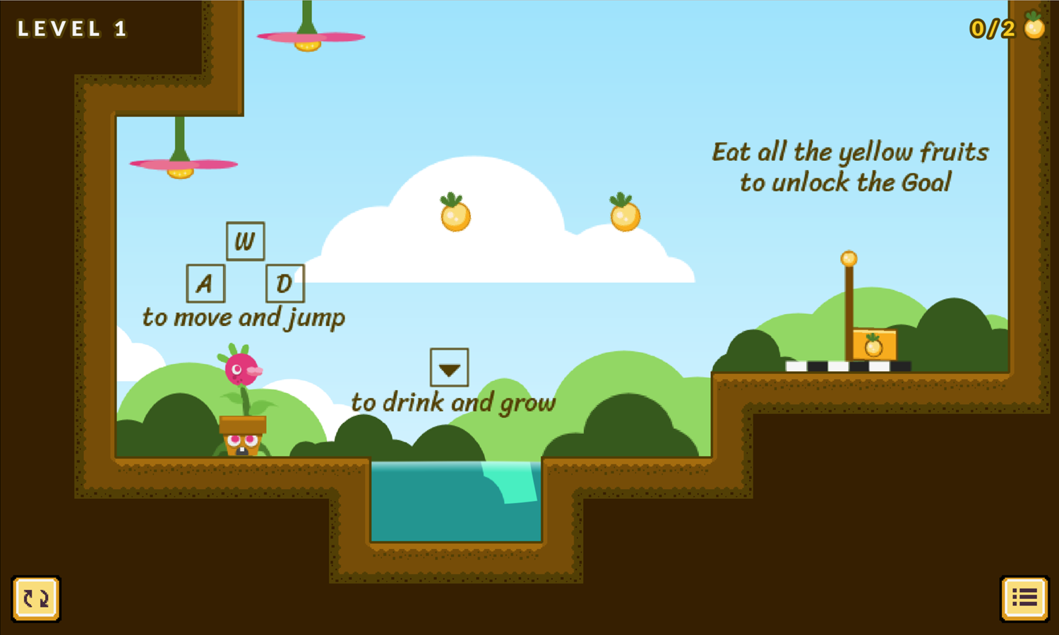 Karnalita Game Moving, Drinking & Eating Instructions Screenshot.