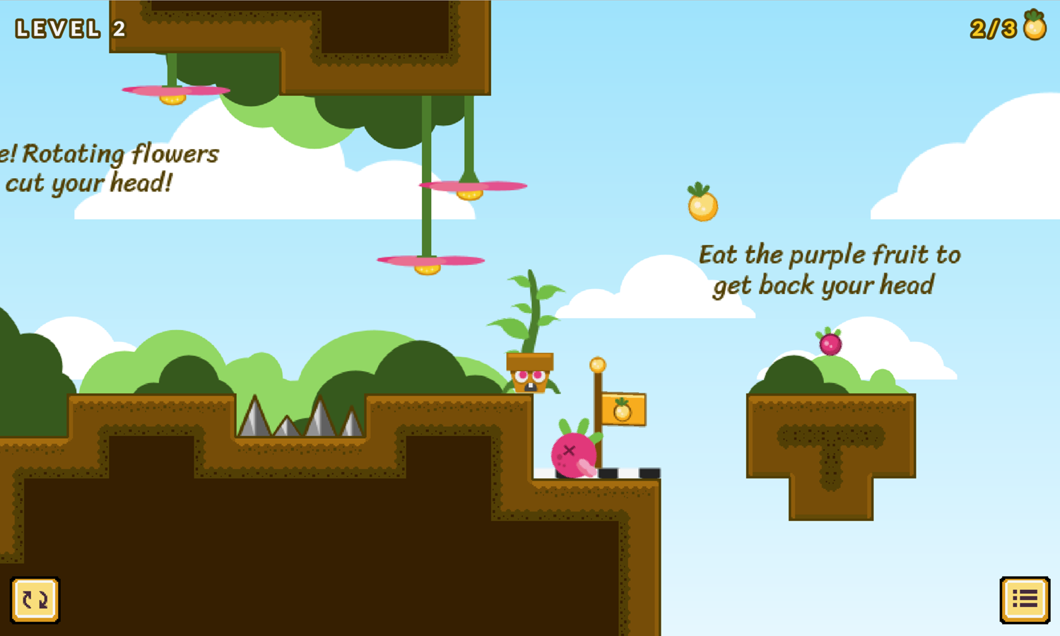 Karnalita Game Purple Fruit Instructions Screenshot.