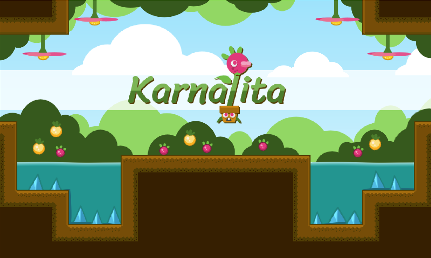 Karnalita Game Welcome Screen Screenshot.