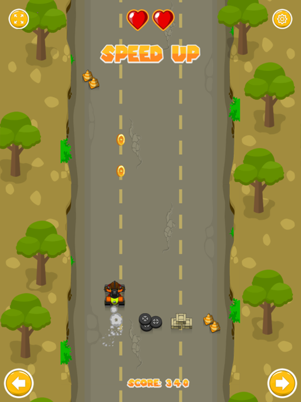 Kart Rush Game Play Screenshot.