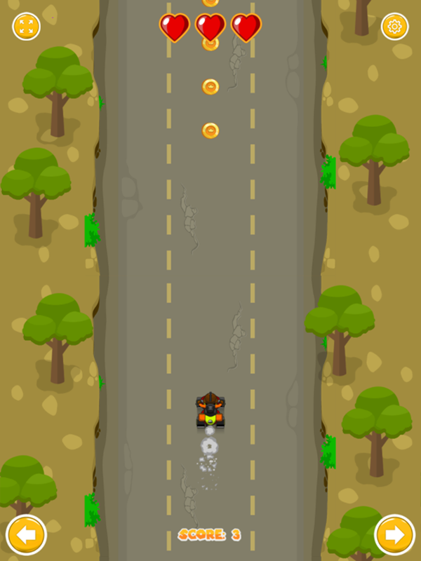 Kart Rush Game Start Screenshot.