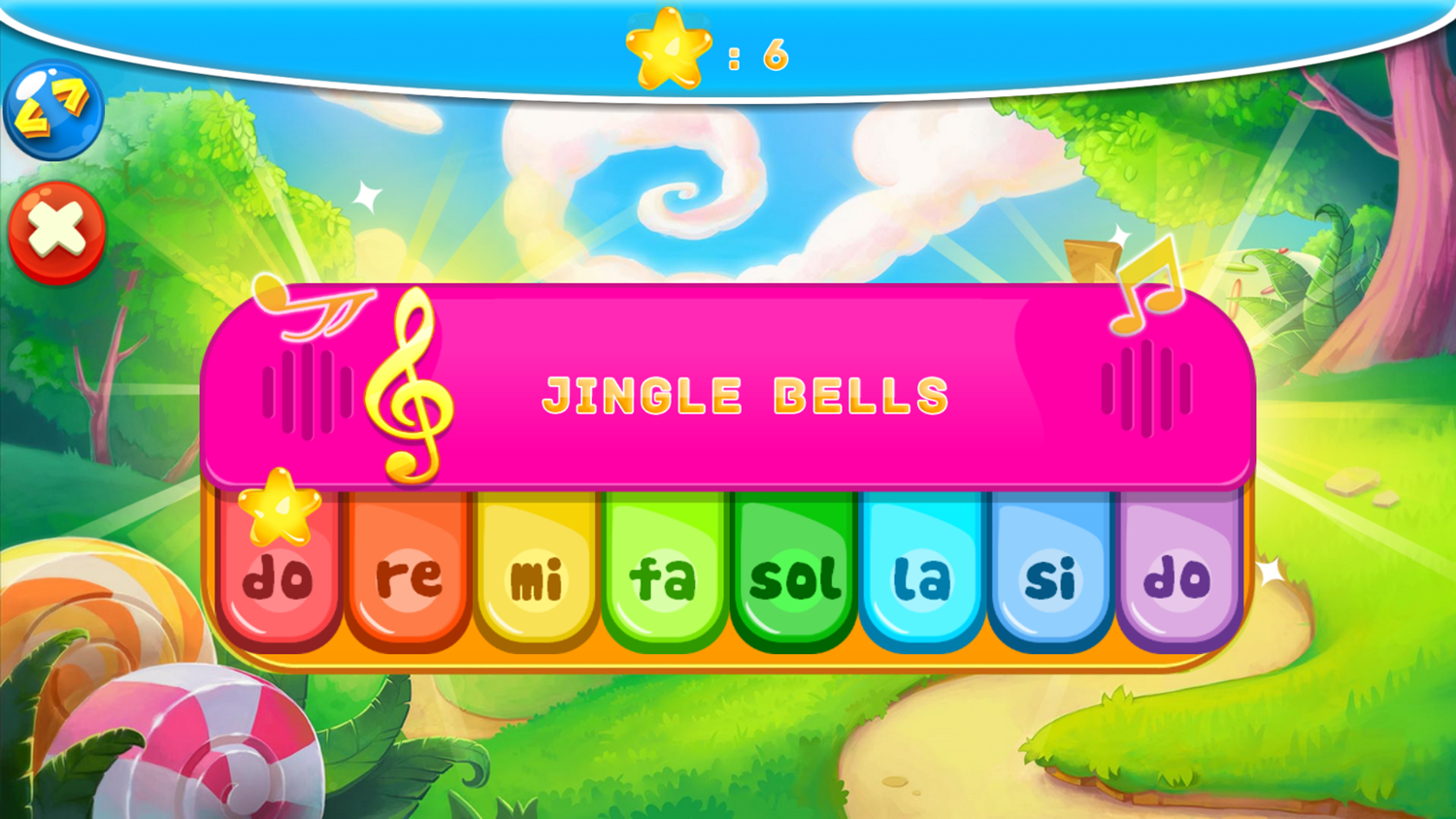 Kid Maestro Game Jingle Bells Screenshot.