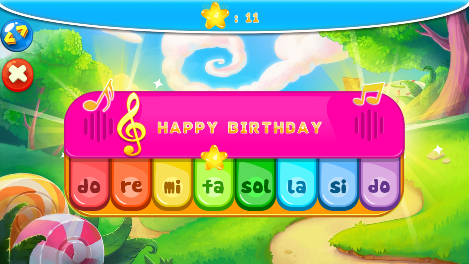 Kid Maestro Game Play Happy Birthday Screenshot.
