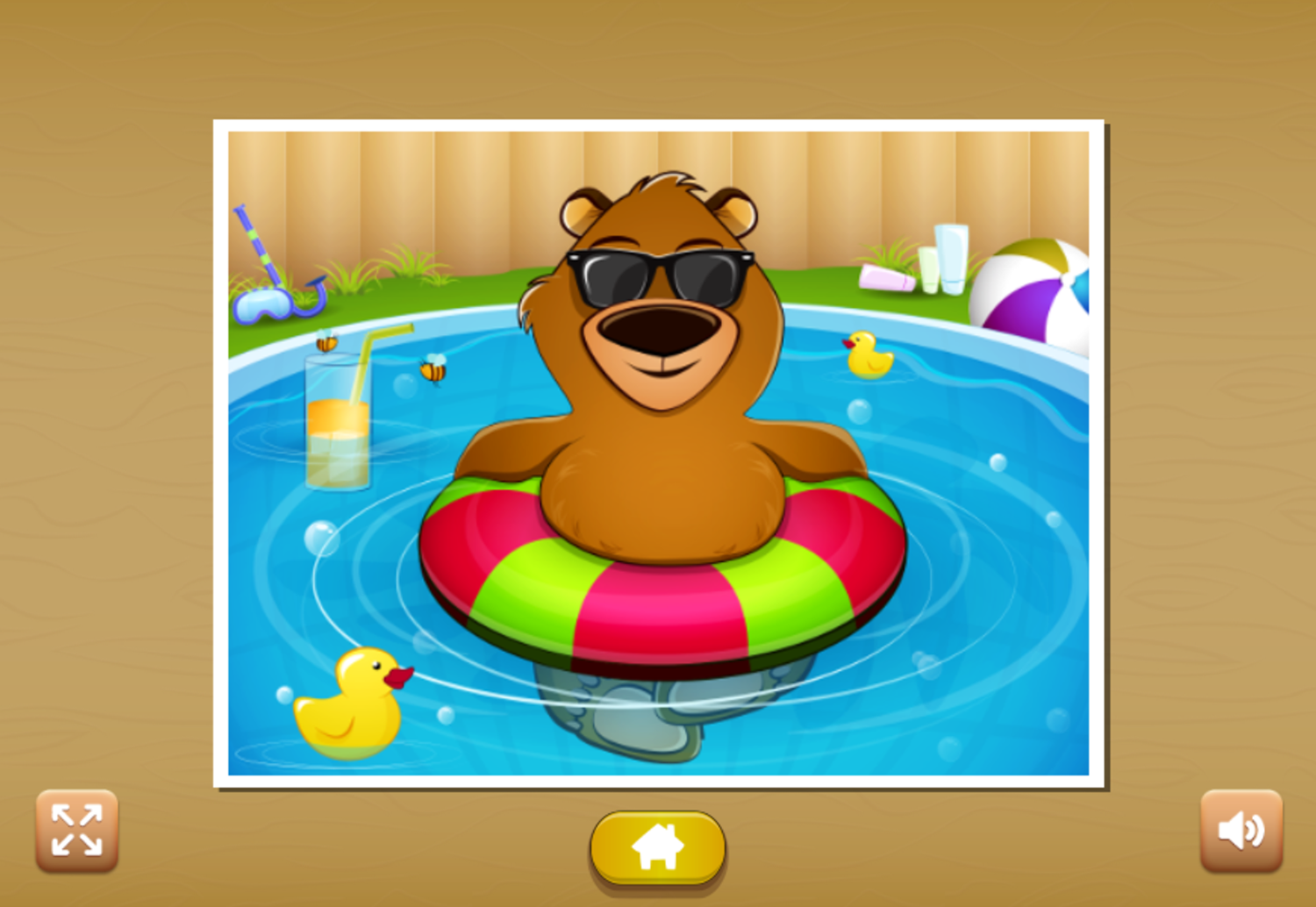 Kids Animal Fun Game Puzzle Complete Screenshot.