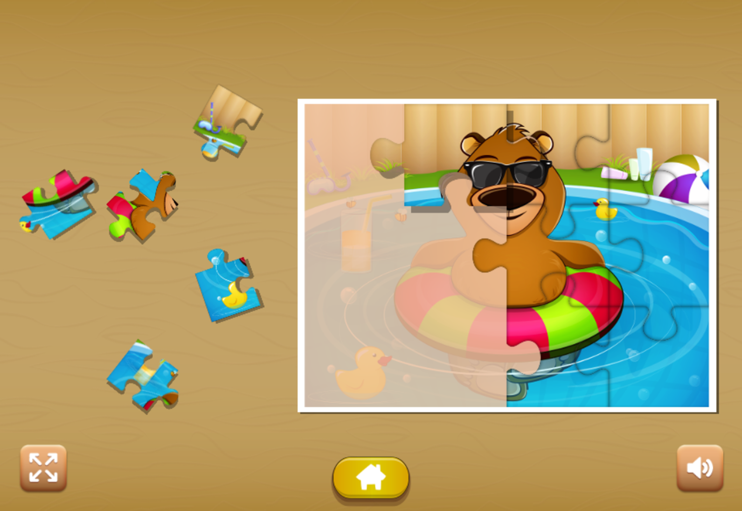 Kids Animal Fun Game Puzzle Play Screenshot.