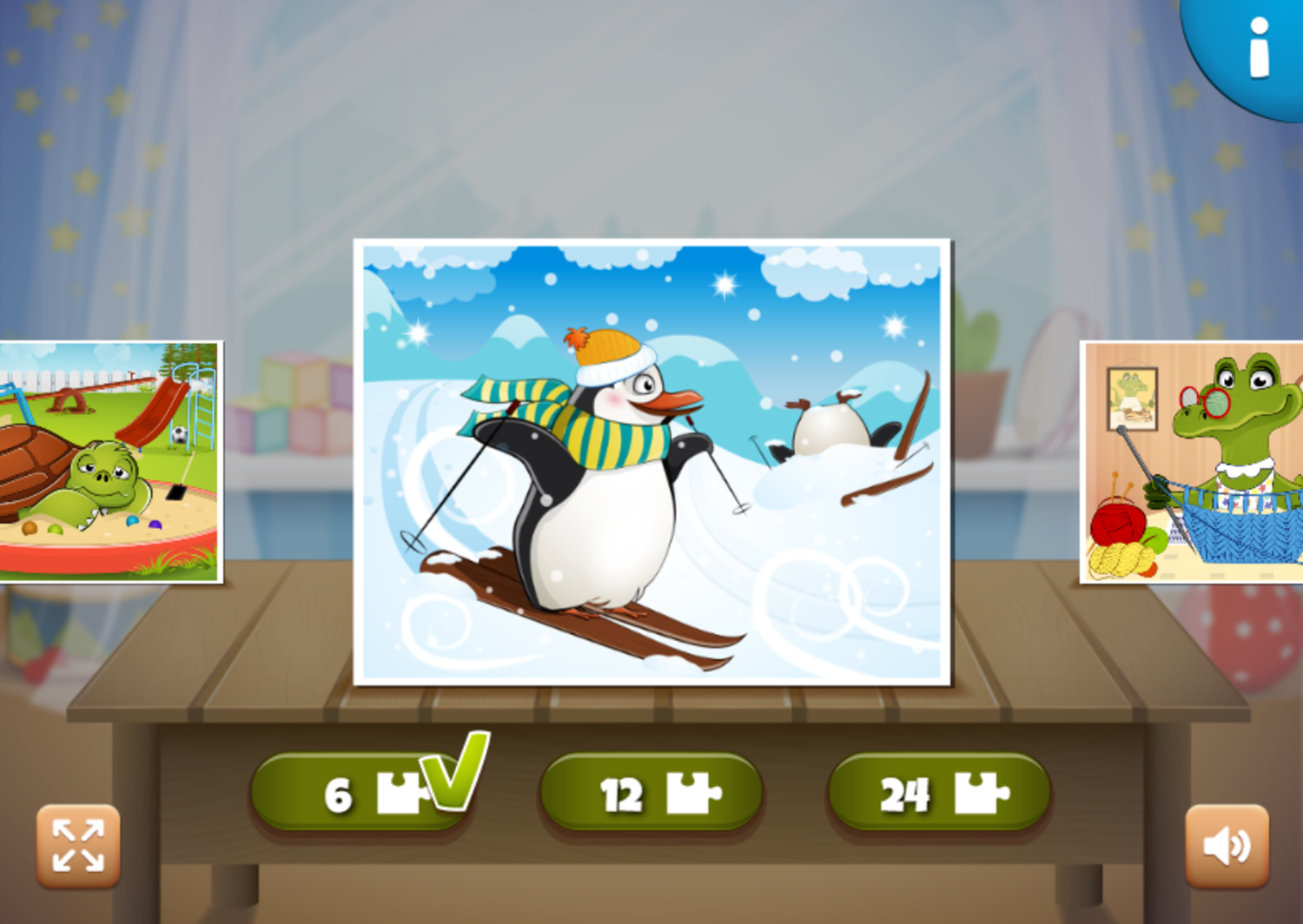Kids Zoo Fun Game Puzzle Select Screenshot.