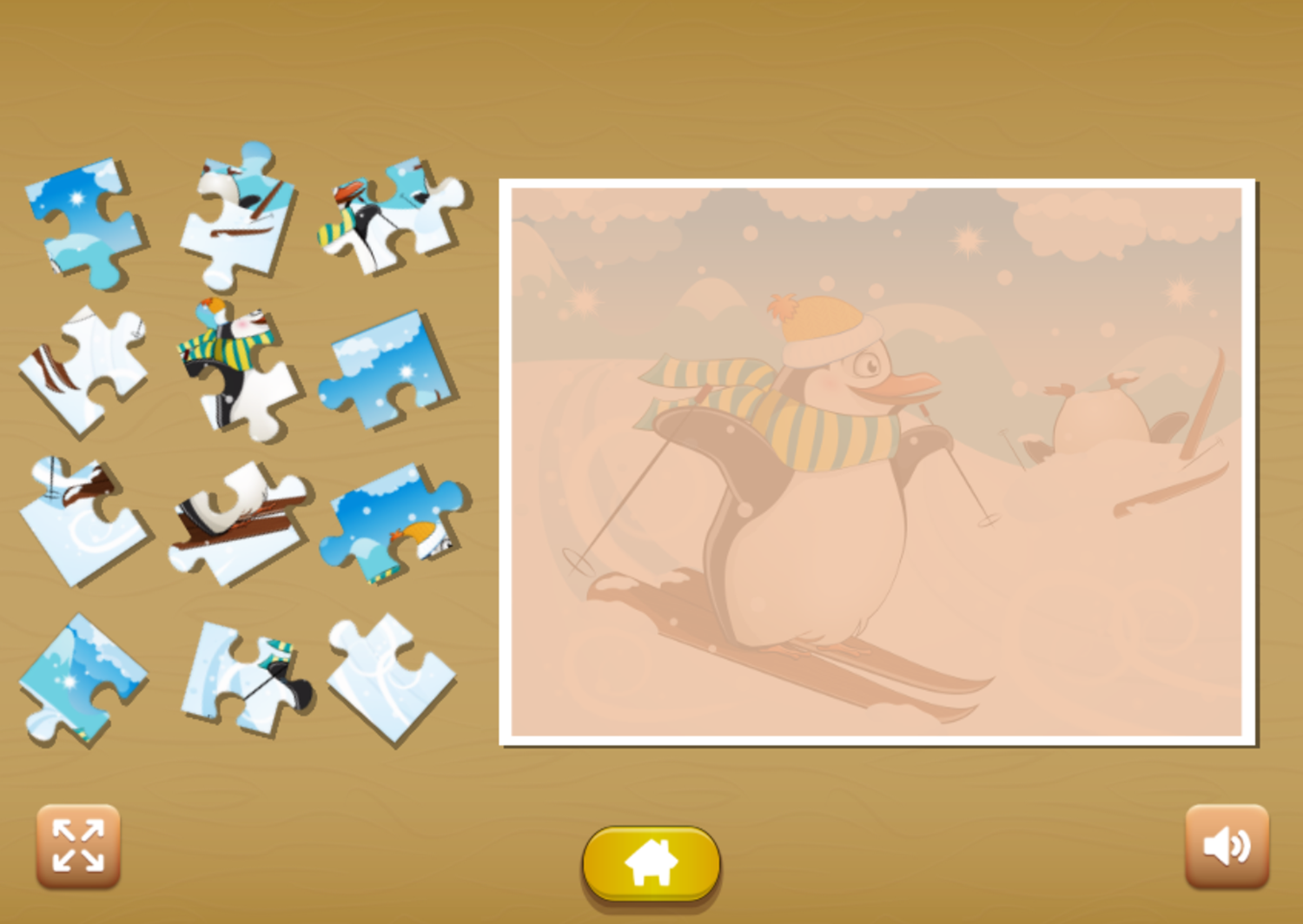 Kids Zoo Fun Game Puzzle Start Screenshot.