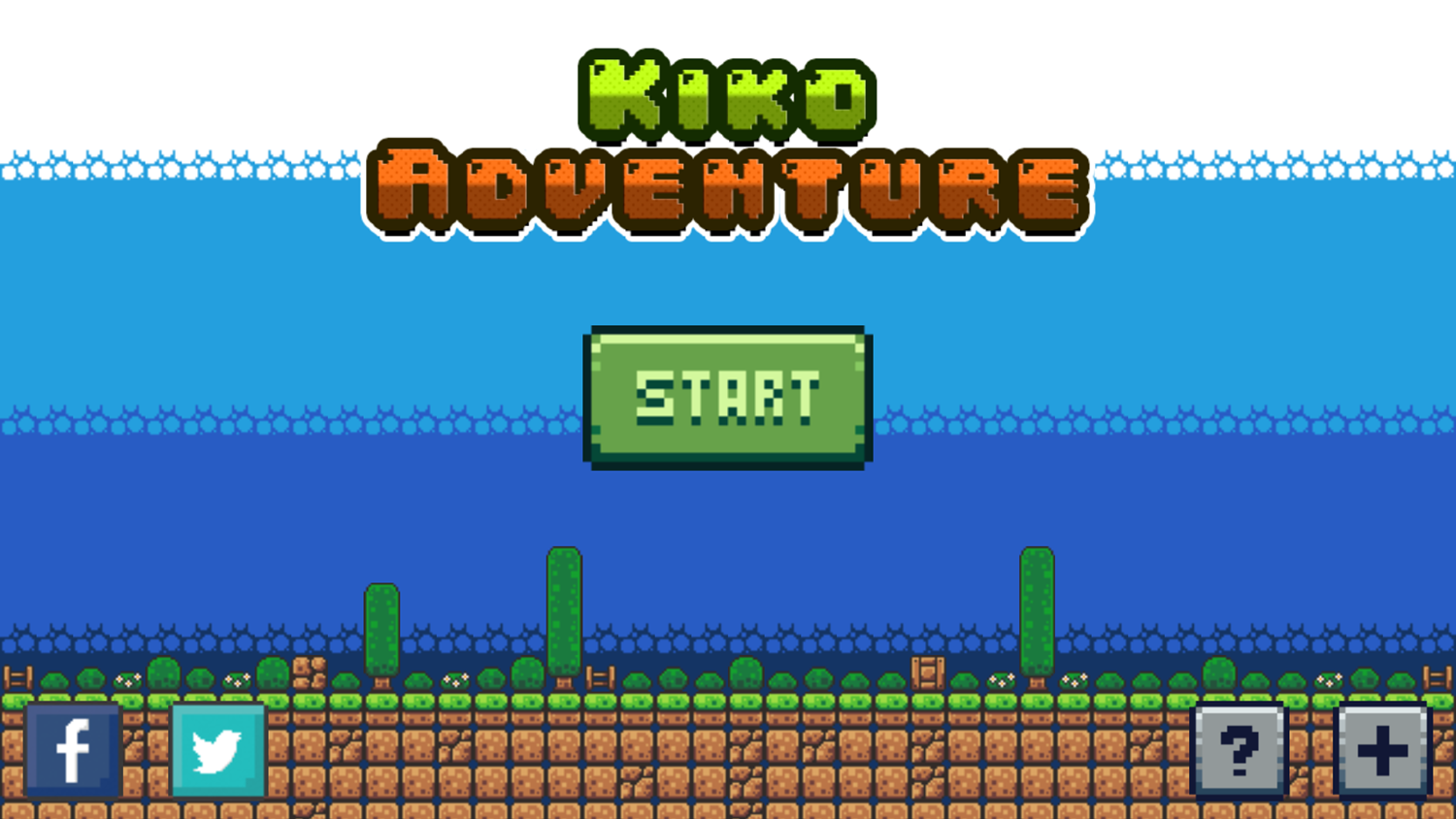 Kiko Adventure Welcome Screen Screenshot.