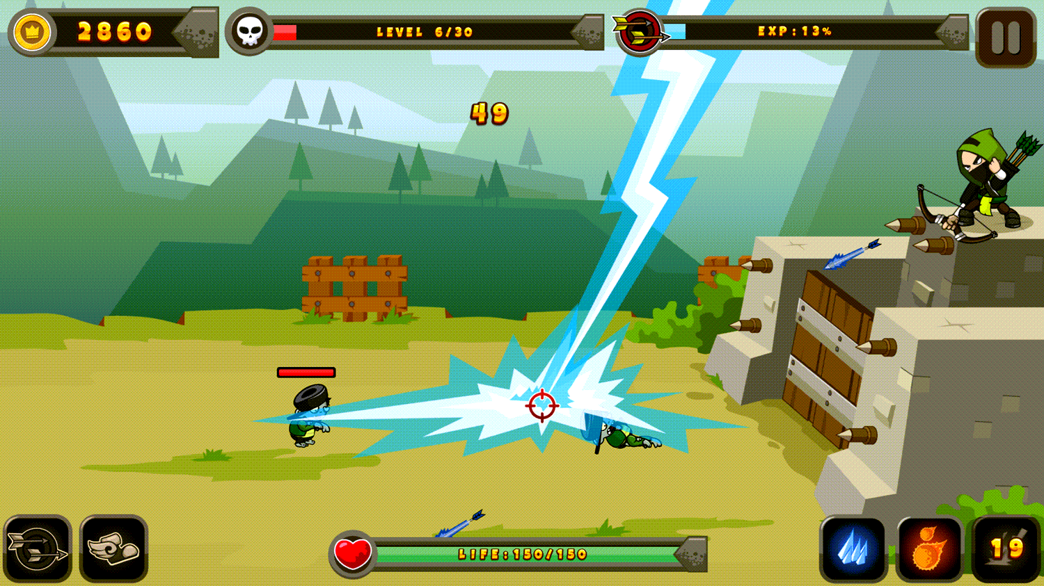 Kingdom Defense Game Screenshot.