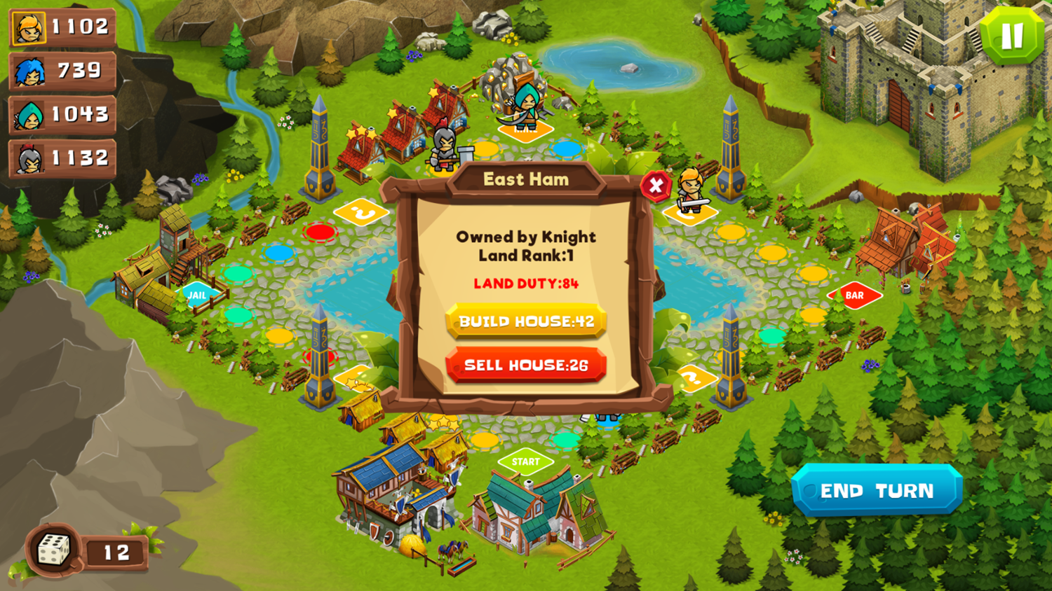 Kingdoms Wars Game Build House Screenshot.